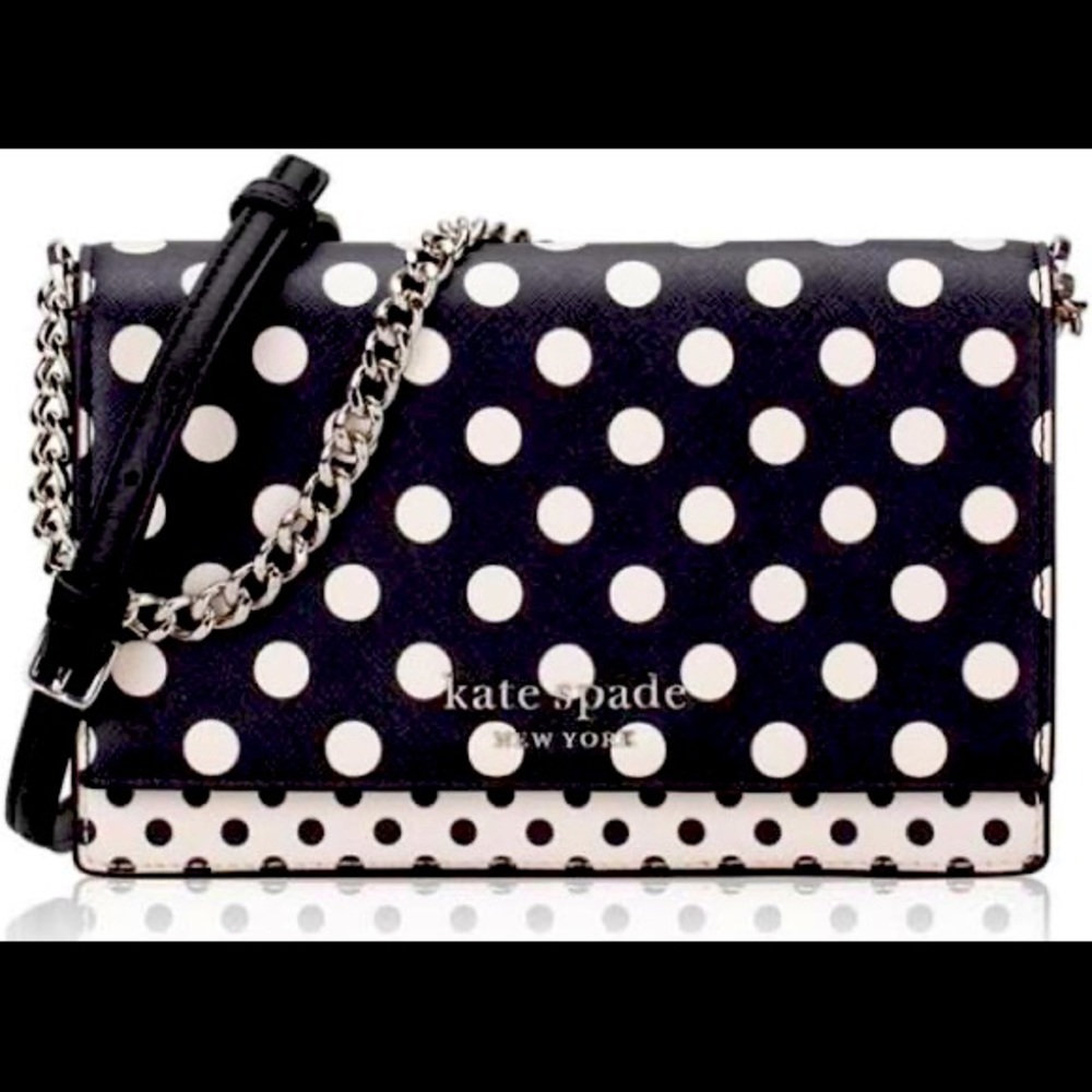 Kate Spade Carson Convertible Crossbody Dot Dot Dot Multi Black WKR00647 - NWT